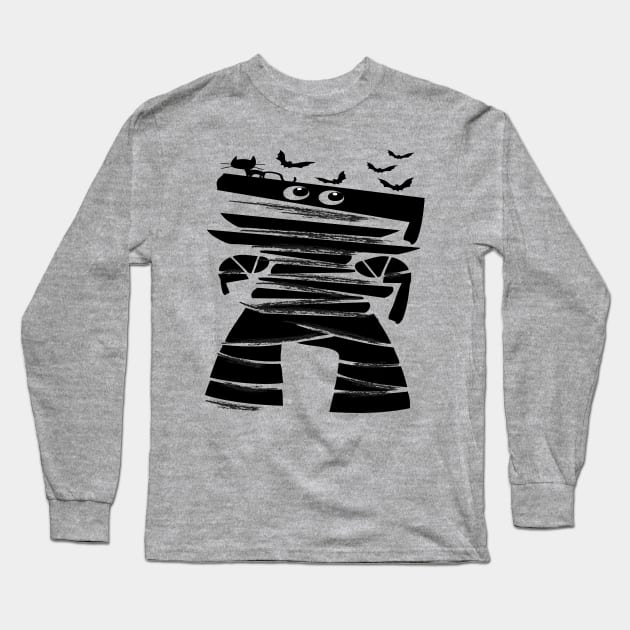 Little Halloween mummy Long Sleeve T-Shirt by CindyS